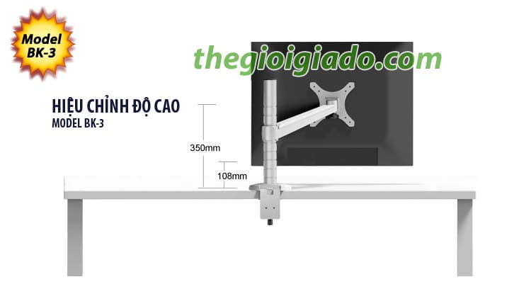 Giá đỡ màn hình LCD loại tay ngắn 1 khuyu, Giá đỡ màn hình LCD Giá đỡ màn hình LCD loại tay ngắn 1 khuyu, Giá đỡ màn hình LCD