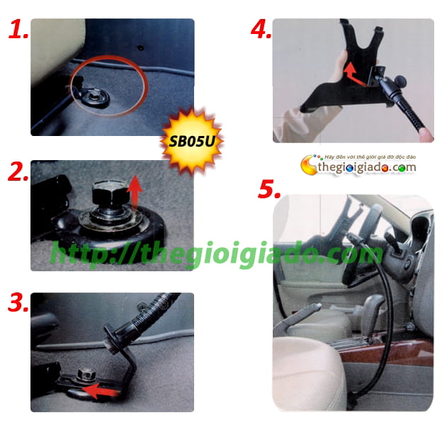 GIÁ ĐỠ MÁY TÍNH BẢNG TRÊN ÔTÔ- Model: SB05U GIÁ ĐỠ MÁY TÍNH BẢNG TRÊN ÔTÔ- Model: SB05U