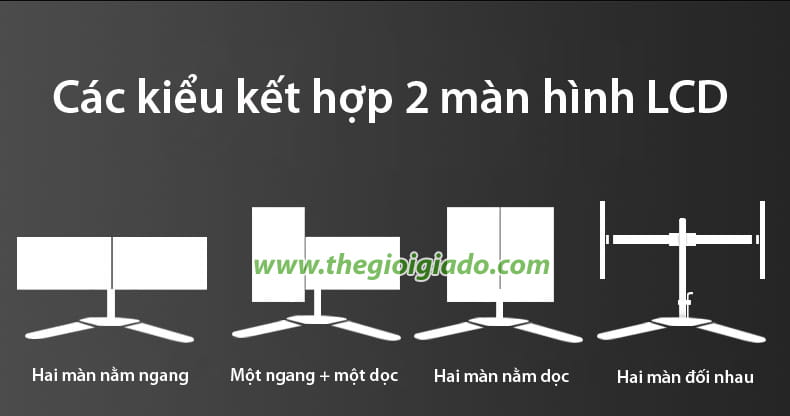 giá đỡ hai màn hình LCD máy tính giá đỡ hai màn hình LCD máy tính