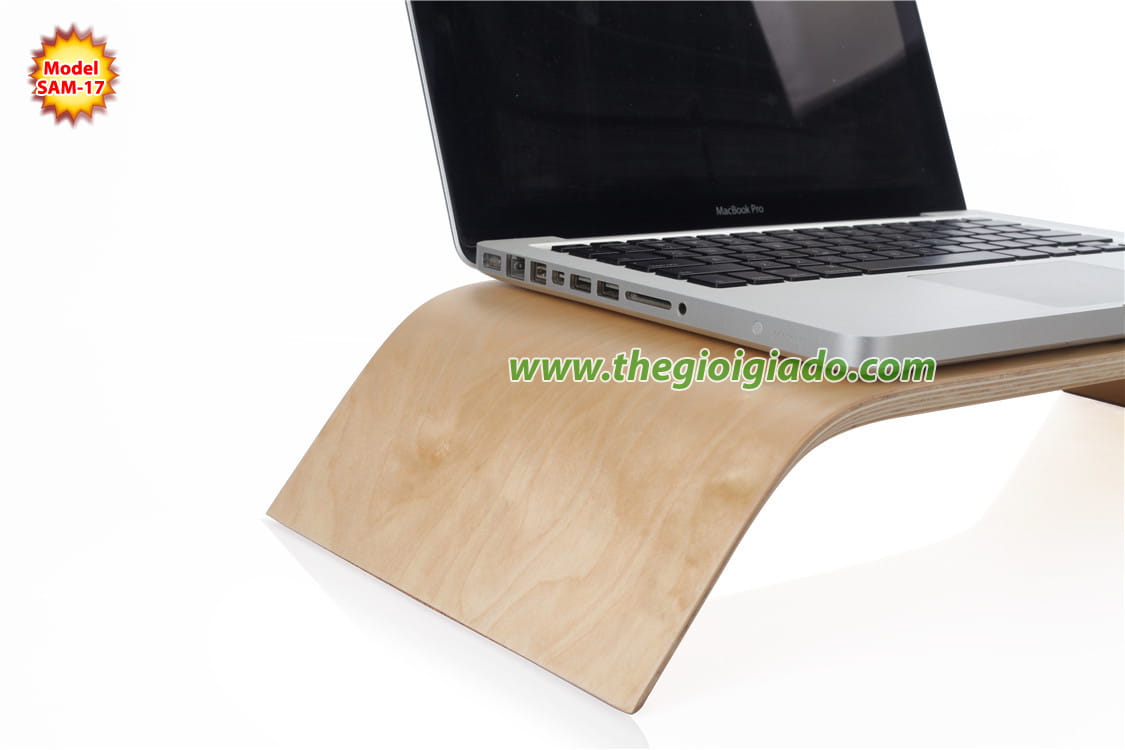 Giá đỡ Macbook chất liệu gỗ SAM-17