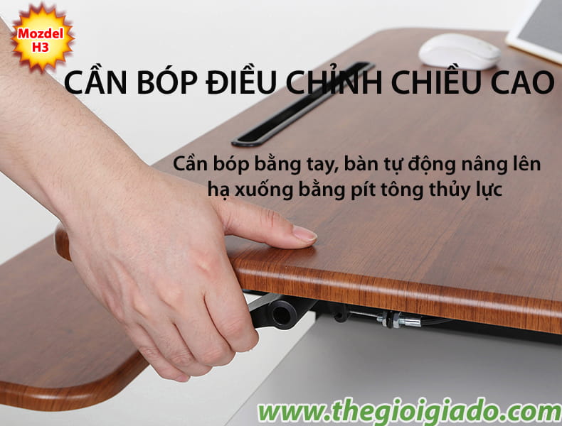 B&agrave;n n&acirc;ng điều chỉnh chiều cao model H3 
