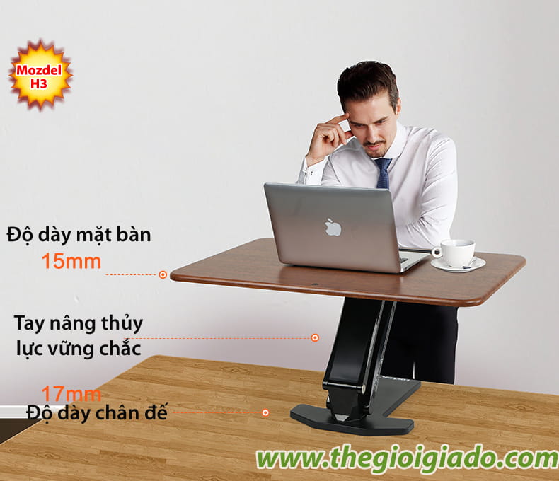 B&agrave;n n&acirc;ng điều chỉnh chiều cao model H3 