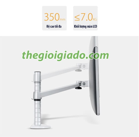 Giá đỡ màn hình LCD loại tay ngắn 1 khuyu, Giá đỡ màn hình LCD Giá đỡ màn hình LCD loại tay ngắn 1 khuyu, Giá đỡ màn hình LCD