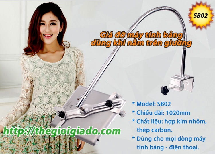 Giá đỡ ipad kiểu đứng nằm trên giường Giá đỡ ipad kiểu đứng nằm trên giường