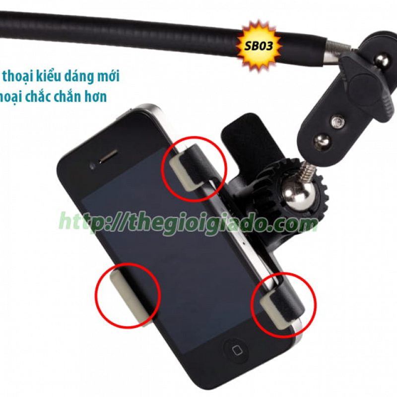 Model SB03 - Gi&aacute; đỡ điện thoại,gi&aacute; đỡ Iphone d&ugrave;ng tr&ecirc;n giường