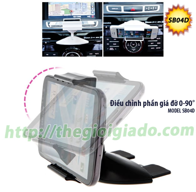 GI&Aacute; ĐỠ SMARTPHONE D&Ugrave;NG TR&Ecirc;N XE &Ocirc;T&Ocirc;,Gi&aacute; đỡ điện thoại d&ugrave;ng tr&ecirc;n oto - MODEL: SB04D