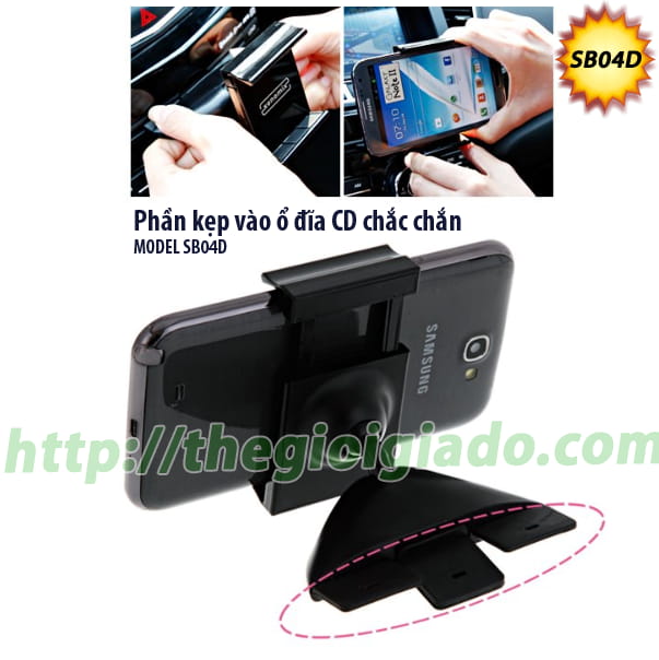 GI&Aacute; ĐỠ SMARTPHONE D&Ugrave;NG TR&Ecirc;N XE &Ocirc;T&Ocirc;,Gi&aacute; đỡ điện thoại d&ugrave;ng tr&ecirc;n oto - MODEL: SB04D