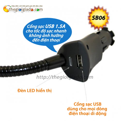 GI&Aacute; ĐỠ SMARTPHONE KI&Ecirc;M SẠC D&Ugrave;NG TR&Ecirc;N XE &Ocirc;T&Ocirc;,GI&Aacute; ĐỠ điện thoại KI&Ecirc;M SẠC D&Ugrave;NG TR&Ecirc;N XE &Ocirc;T&Ocirc; - MODEL: SB06