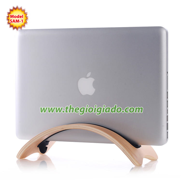 Giá đỡ MacBook để bàn chất liệu gỗ Giá đỡ MacBook để bàn chất liệu gỗ