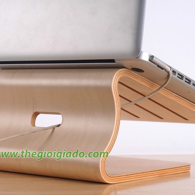 Gi&aacute; đỡ MacBook để b&agrave;n chất liệu gỗ SAM-8