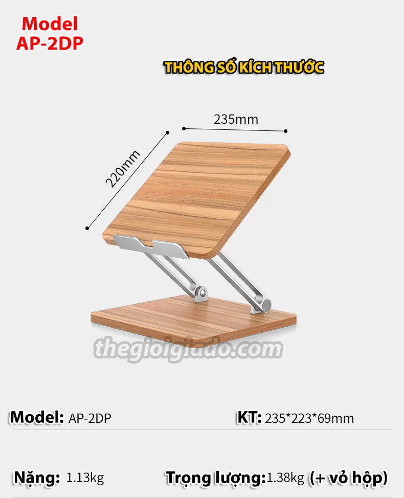 Giá đỡ tablet cỡ lớn trên bàn làm việc