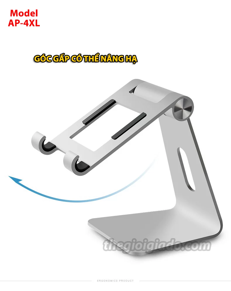 Giá đỡ điện thoại kiêm đỡ máy tính bảng trên bàn làm việc