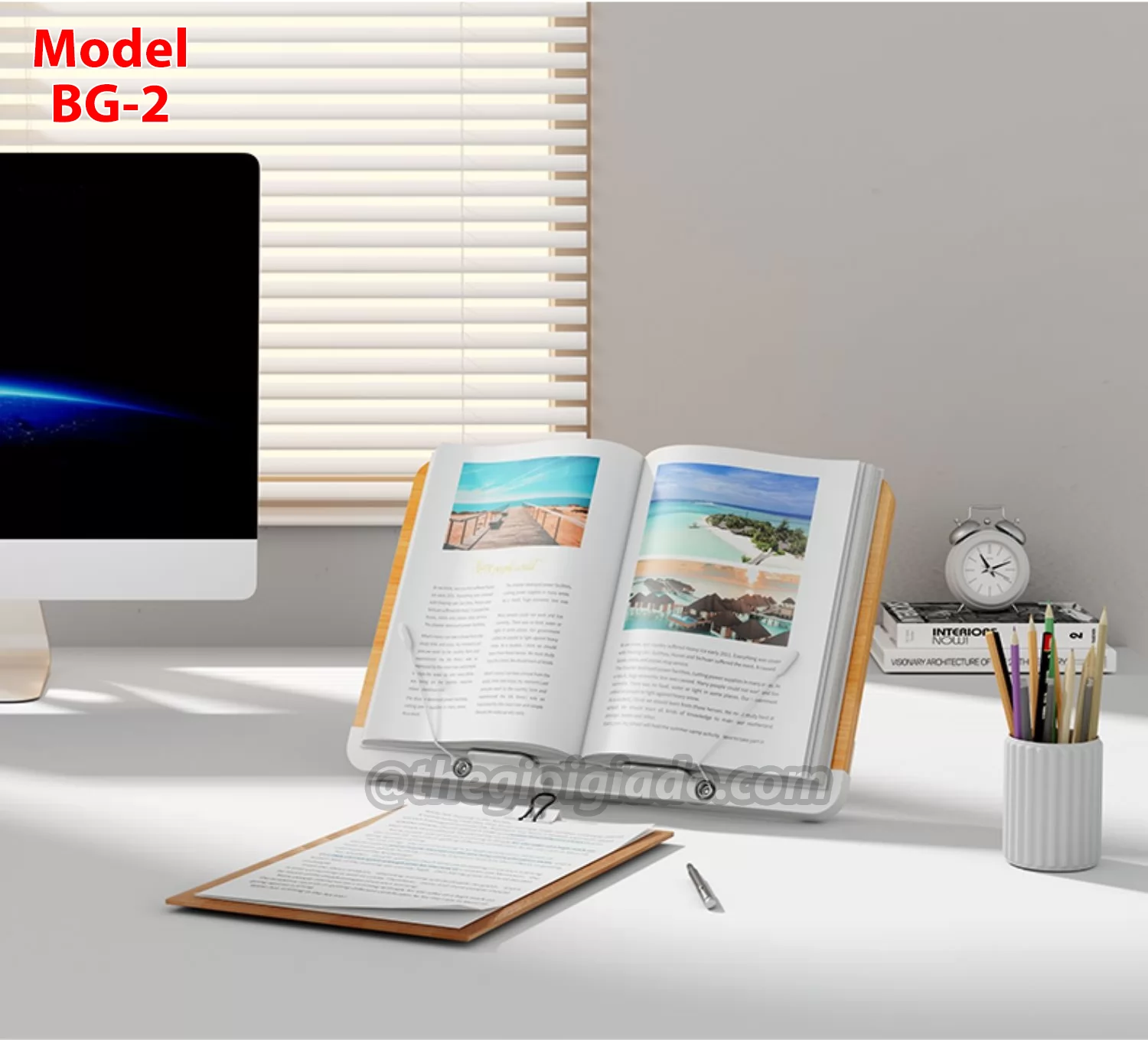 Giá đỡ đọc sách kiêm giá đỡ tablet và đỡ laptop trên bàn