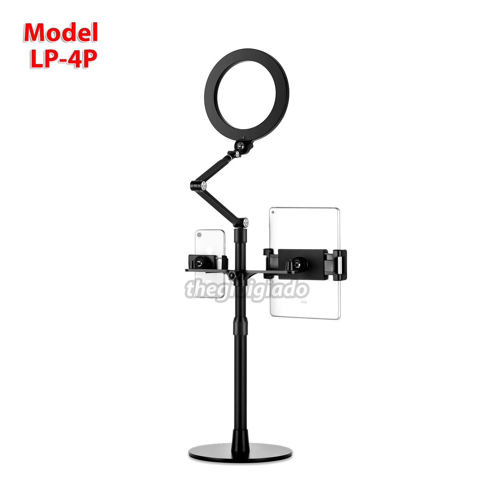 GIÁ ĐỠ LIVESTREAM ĐA NĂNG CHO ĐIỆN THOẠI & MÁY TÍNH BẢNG MODEL LP-4P/LP-4PD