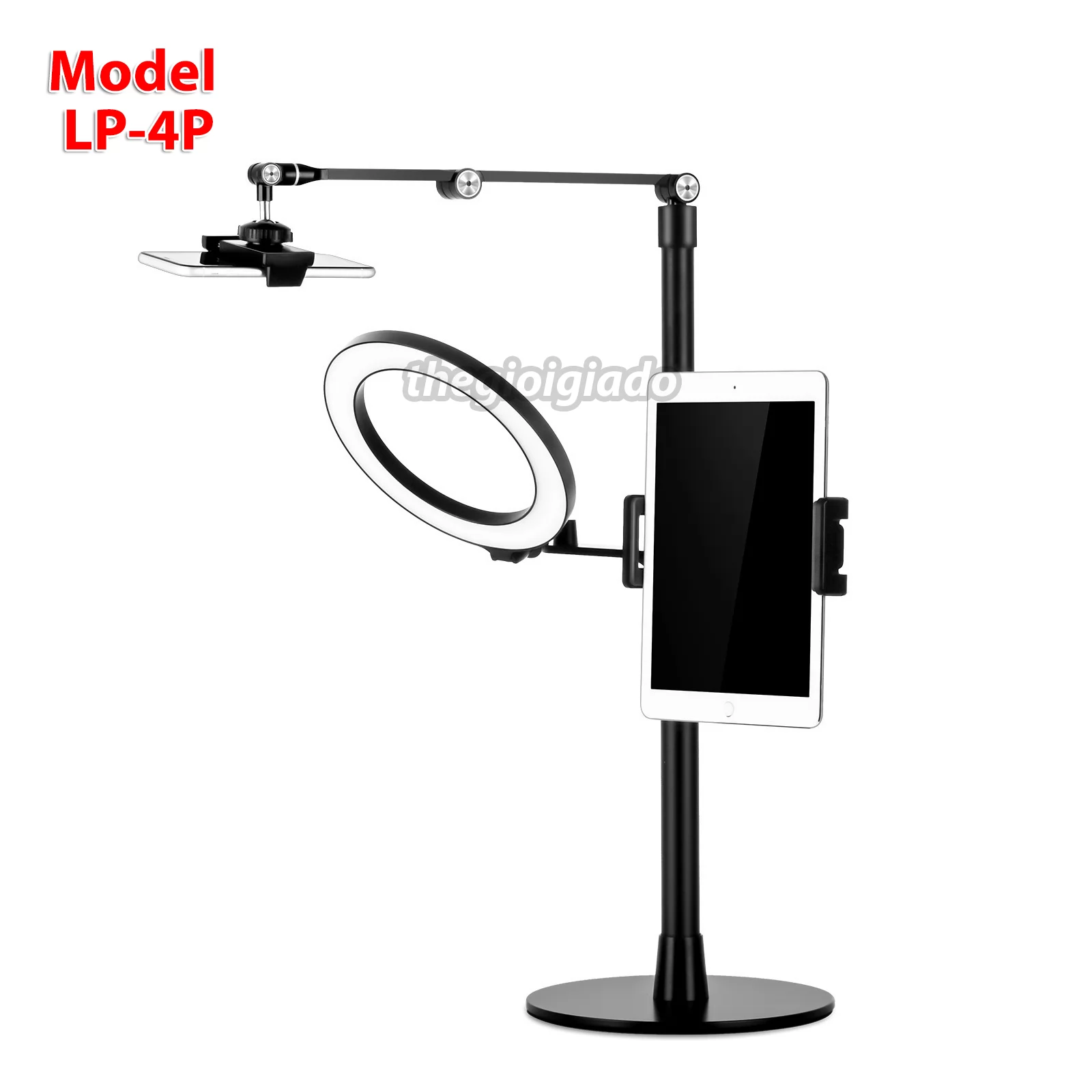 GIÁ ĐỠ LIVESTREAM ĐA NĂNG CHO ĐIỆN THOẠI & MÁY TÍNH BẢNG MODEL LP-4P/LP-4PD