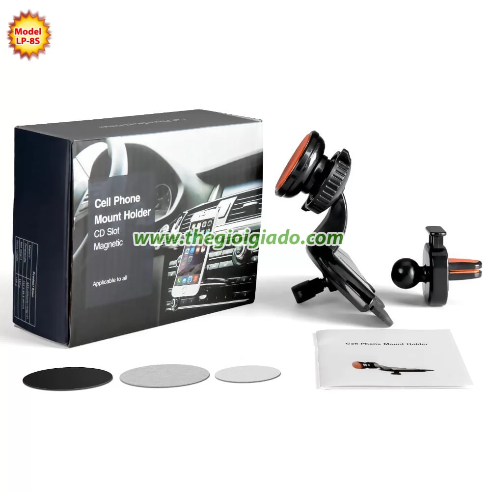 Giá đỡ điện thoại trên ôtô gài ổ đĩa CD model LP-8S