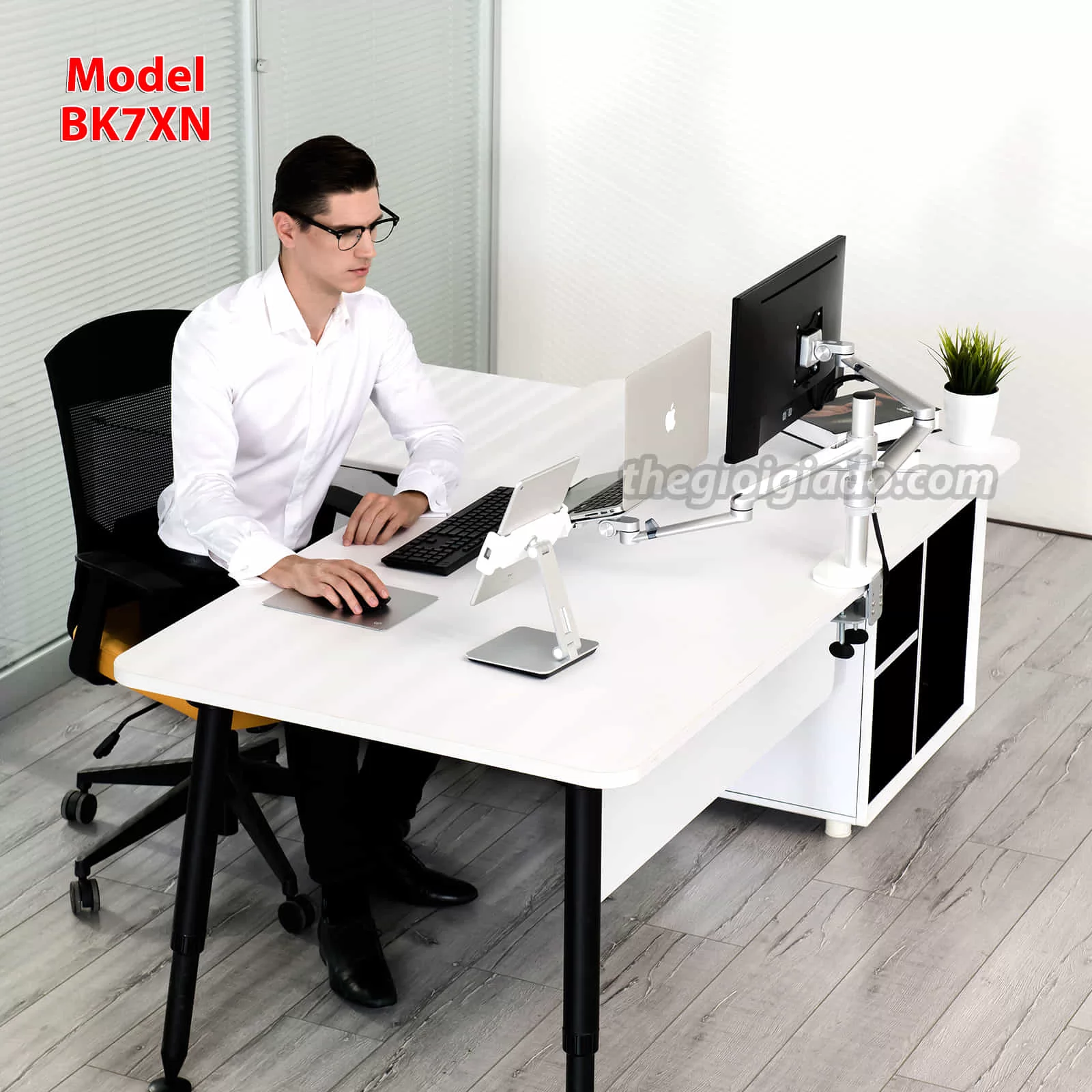 Giá đỡ màn hình LCD và Laptop trên bàn Model BK7XN