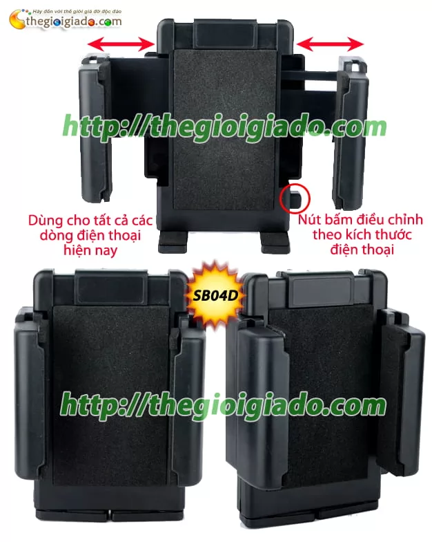Giá đỡ điện thoại trên oto model SB04D