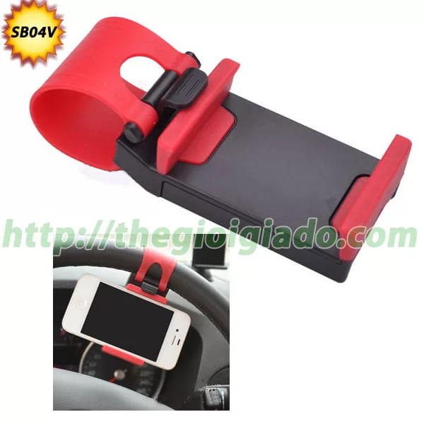 Giá đỡ điện thoại trên ôtô (gắn ở vô lăng xe) Model SB04V