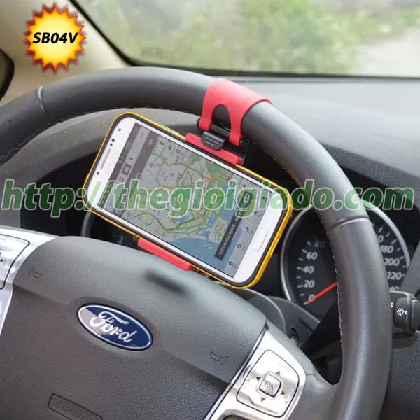 Giá đỡ điện thoại trên ôtô (gắn ở vô lăng xe) Model SB04V