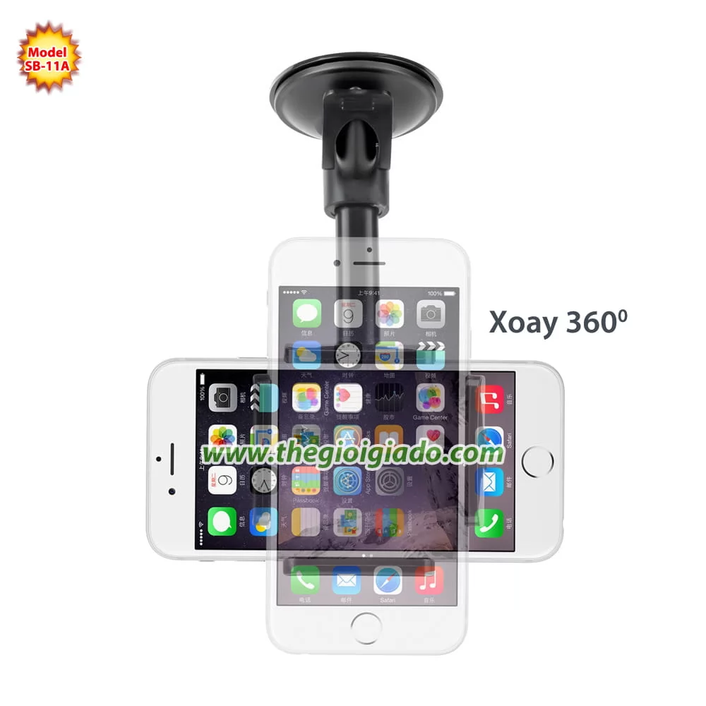 giá đỡ điện thoại trên xe hơi hút chân không model SB-11A