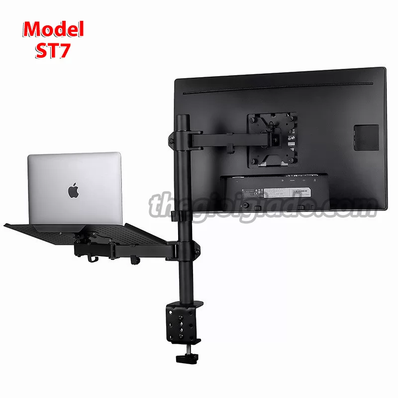 Giá đỡ màn hình LCD kiêm giá đỡ Laptop trên bàn Model ST7